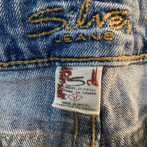 Silver Lola Boot Cut Distressed Womens Jeans Size 31 - Picture 5 of 9